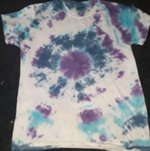 Blue And Purple Tie Dye Shirt